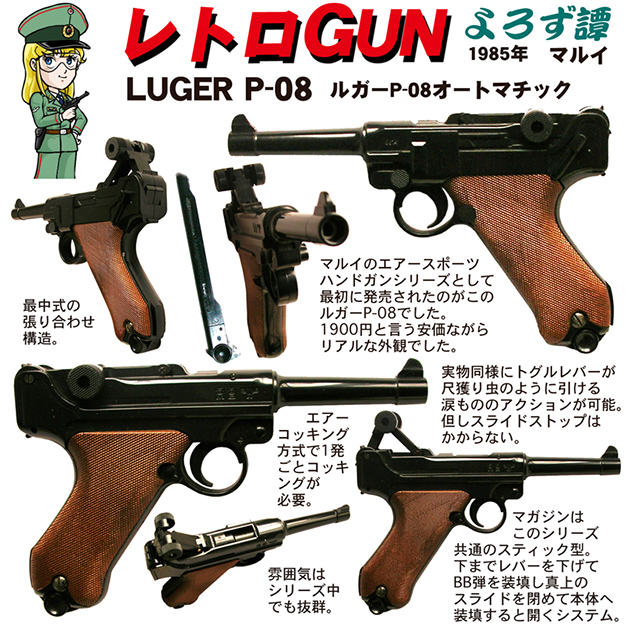 レトロGUN 東京マルイ ルガー P-08 | ハイパー道楽の戦場日記