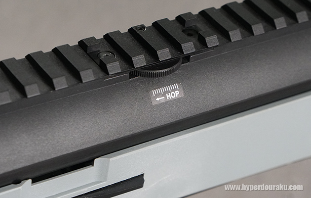 可変ホップアップの調整ダイヤル