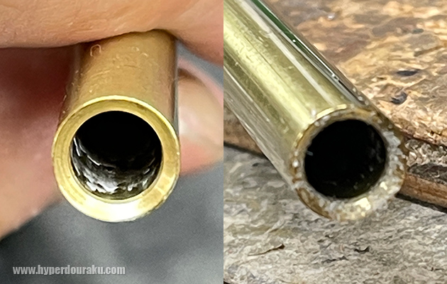 ワックスが固着してしまったバレル