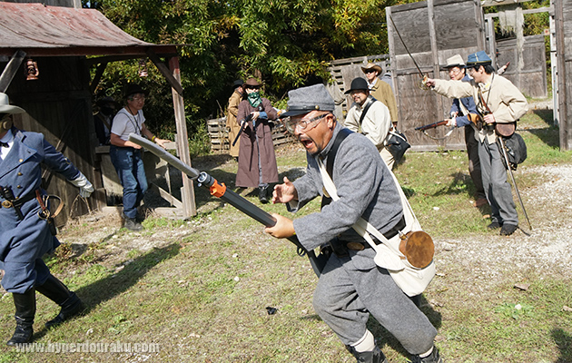 南軍が一斉に突撃