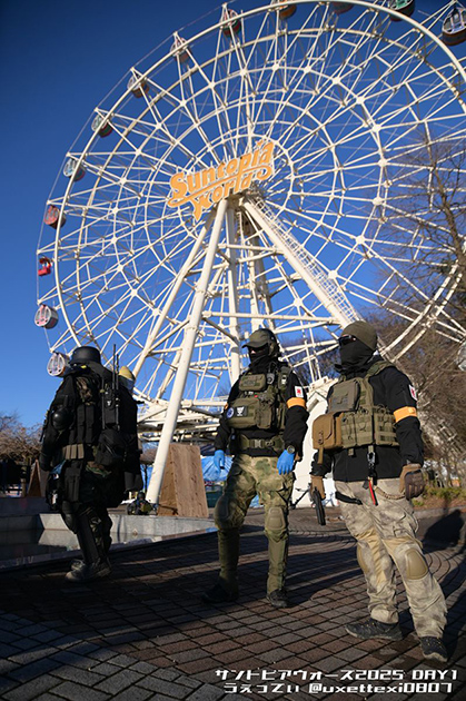攻防戦は大観覧車を守る